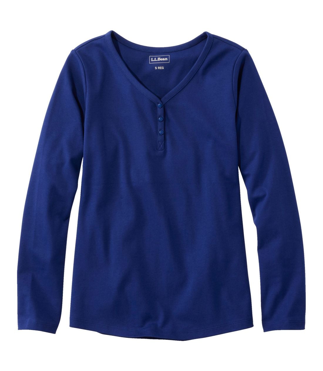 �G���E�G���E�r�[���E�e�B�A�����@V�l�b�N�E�w�����[�^Women's L.L.Bean Tee, Long-Sleeve V-Neck Henley
