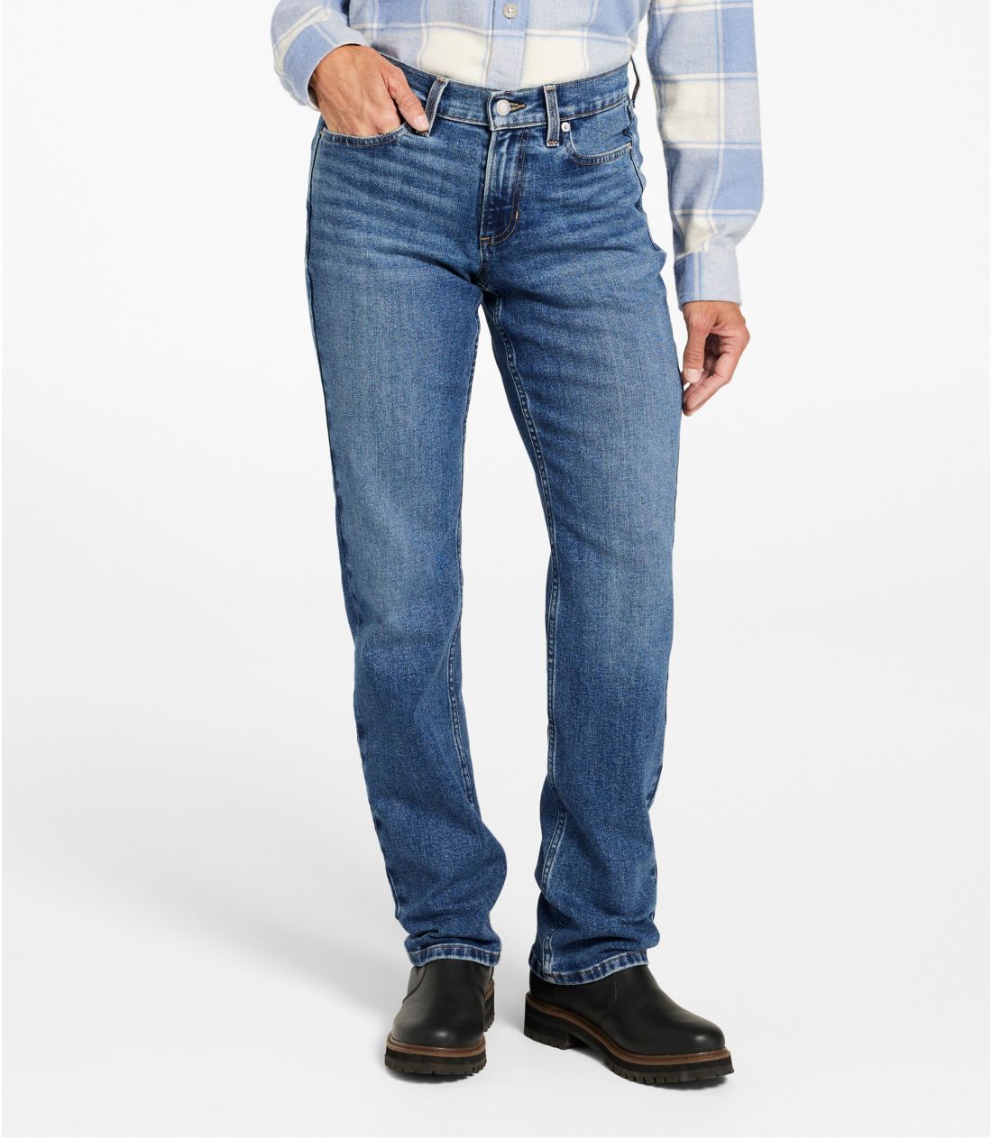 207 �r���e�[�W�E�W�[���Y�A�~�b�h���C�Y�@�����b�N�X�@�X�g���[�g���b�O�^Women's 207 Vintage Jeans, Mid-Rise Relaxed Straight-Leg