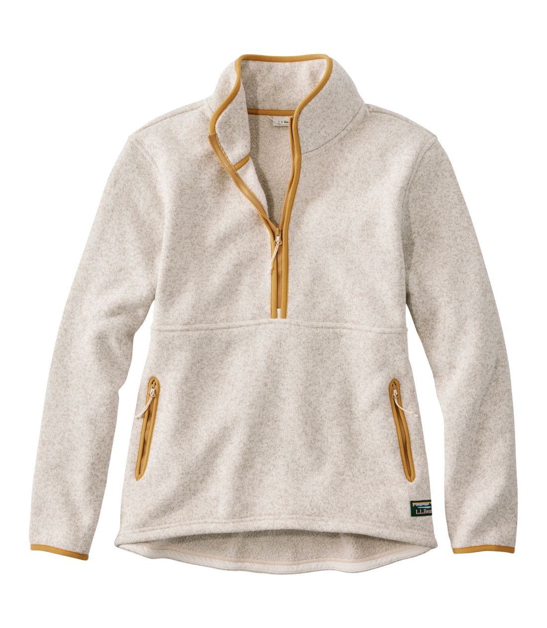 �G���E�G���E�r�[���E�Z�[�^�[�E�t���[�X�E�n�[�t�W�b�v�E�v���I�[�o�[�^Women's L.L.Bean Sweater Fleece Half-Zip Pullover