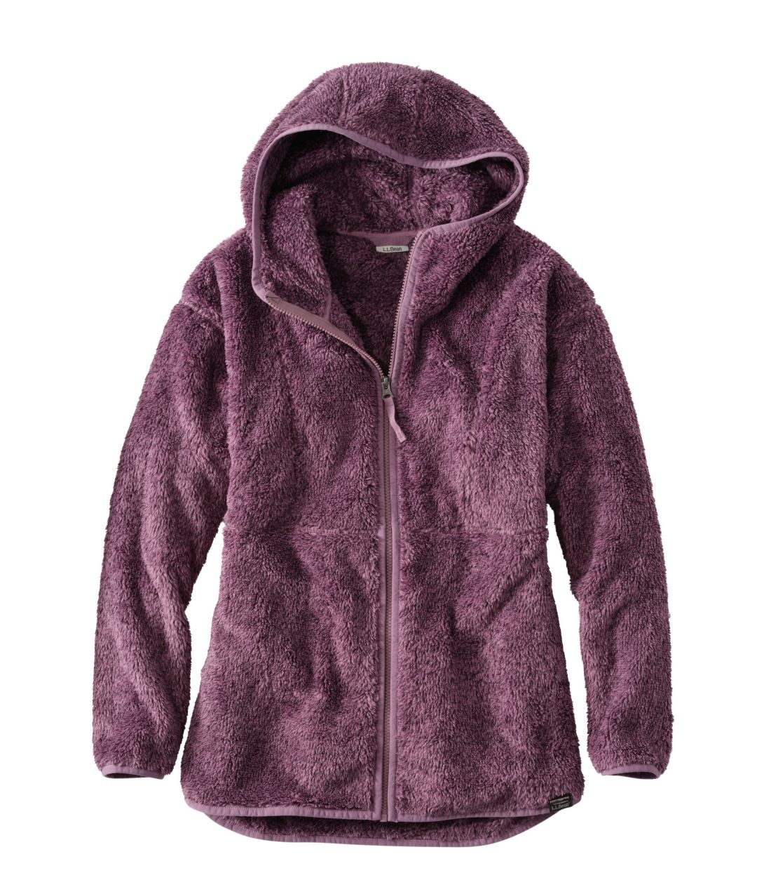 GEGEr[EnCpCEt[XAt[hEOEWPbg^Women's L.L.Bean Hi-Pile Fleece, Hooded Long Jacket