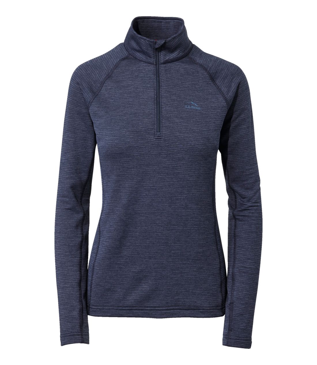 GEGEr[E~bhEFCgEx[XC[EgbvANH[^[Wbv^Women's L.L.Bean Midweight Base Layer Top, 1/4 Zip