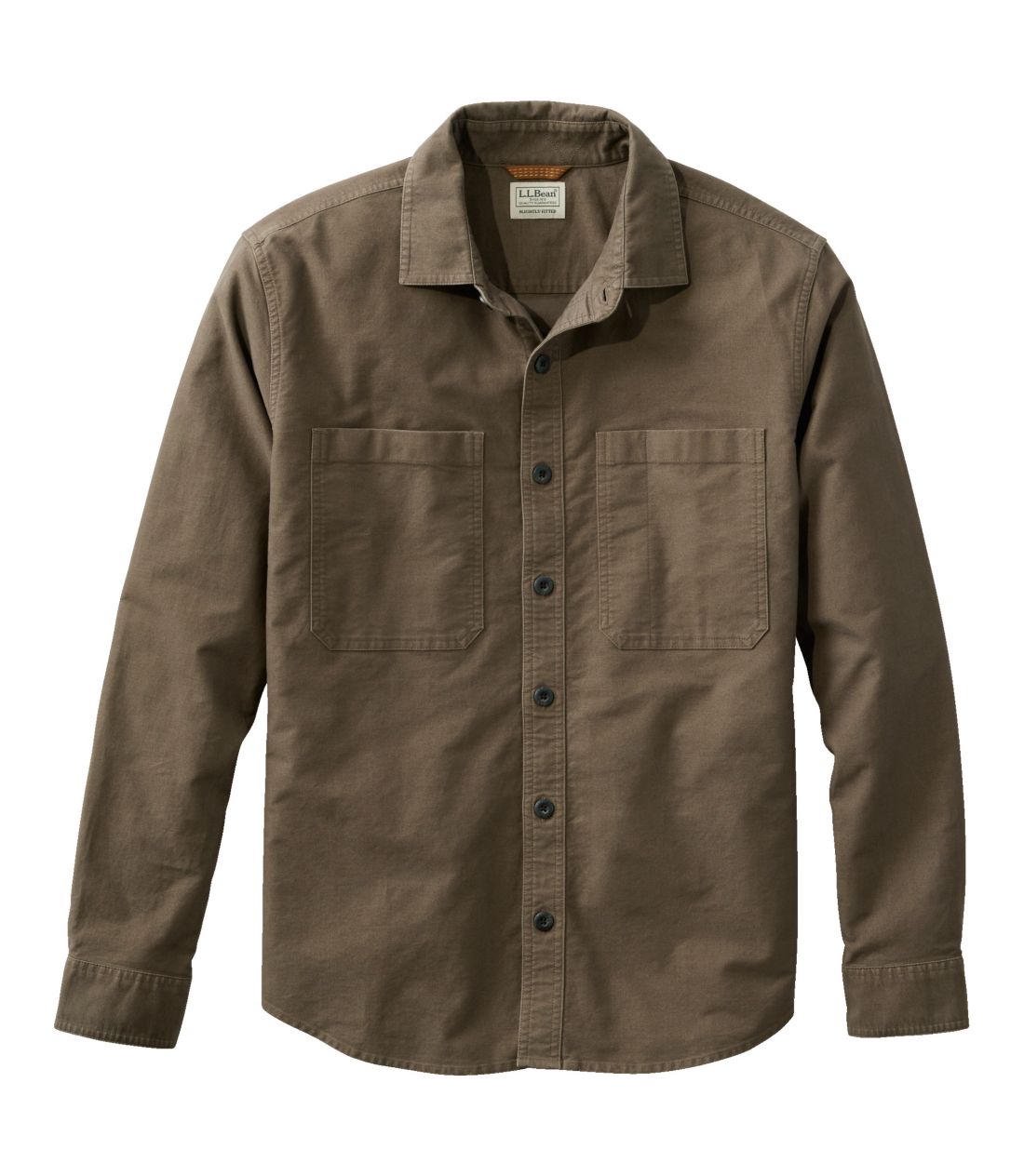 r[YE[XLEVcAXCg[EtBbg^Men's Bean's Moleskin Shirt, Slightly Fitted Untucked Fit