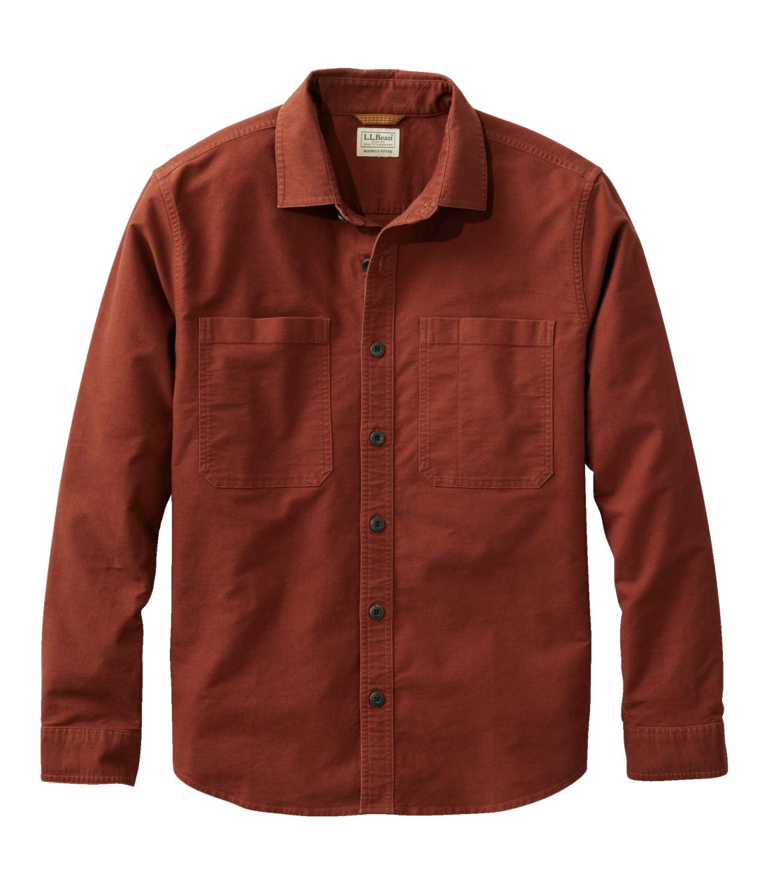r[YE[XLEVcAXCg[EtBbg^Men's Bean's Moleskin Shirt, Slightly Fitted Untucked Fit
