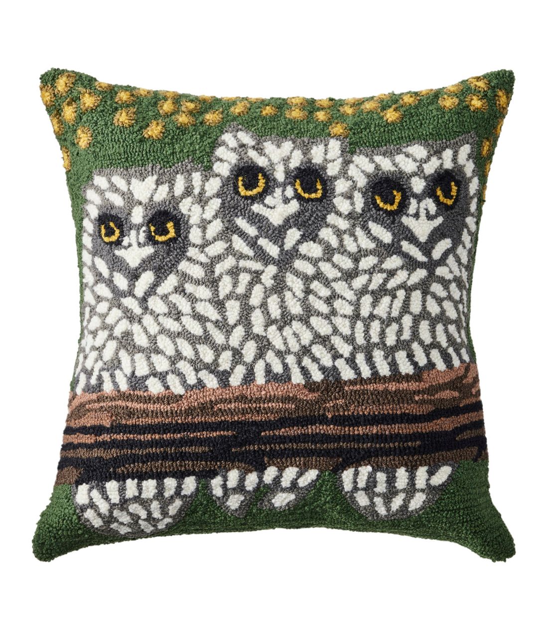 ChA/AEghAEtbNEs[AIE^Indoor/Outdoor Hooked Pillow, Owls