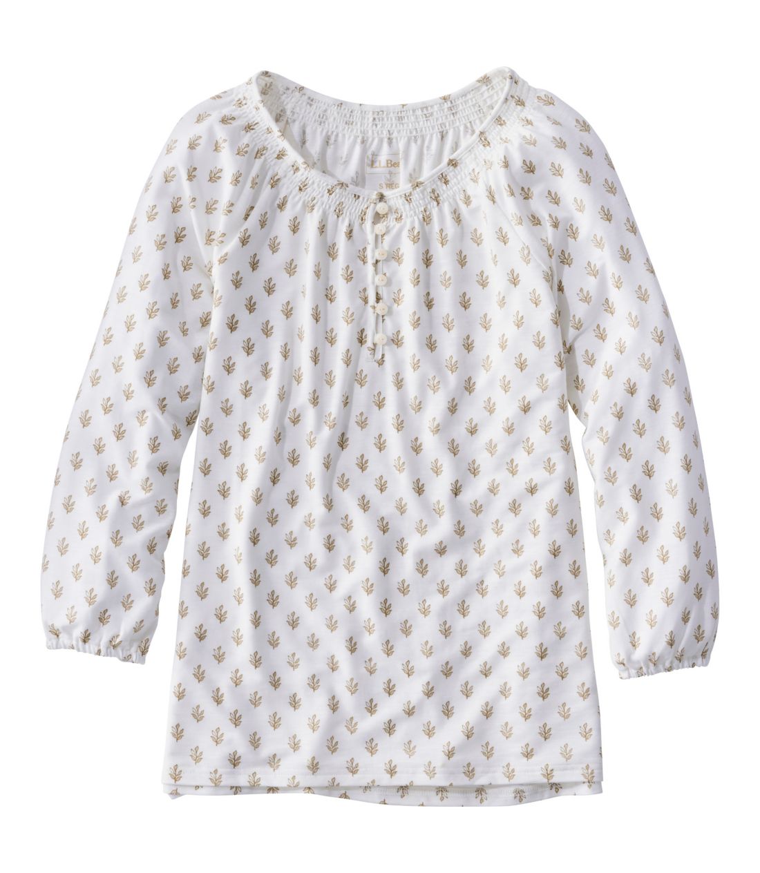 �J���f���E�q���E�e�B�A7���䑳�@�v�����g�^Women's Camden Hills Tee, Three-Quarter-Sleeve Print