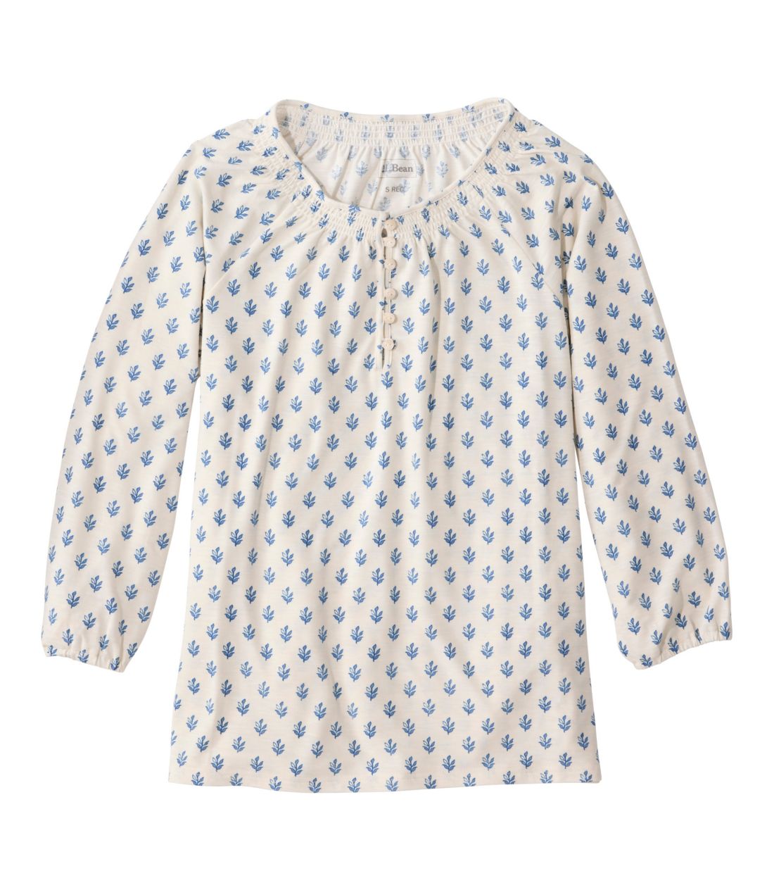 �J���f���E�q���E�e�B�A7���䑳�@�v�����g�^Women's Camden Hills Tee, Three-Quarter-Sleeve Print