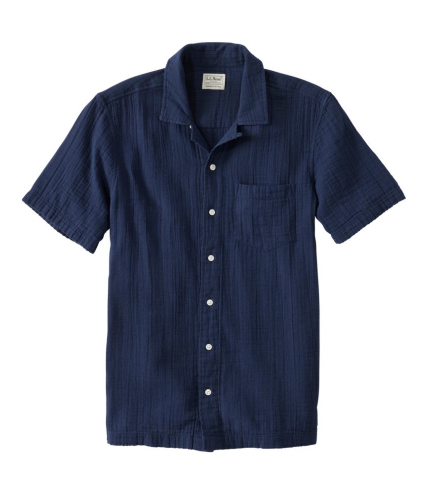 NEhEK[[EVcAXCg[EtBbg@^Men's Cloud Gauze Shirt, Slightly Fitted Short-Sleeve