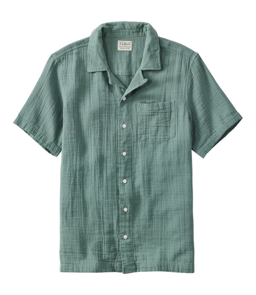 NEhEK[[EVcAXCg[EtBbg@^Men's Cloud Gauze Shirt, Slightly Fitted Short-Sleeve