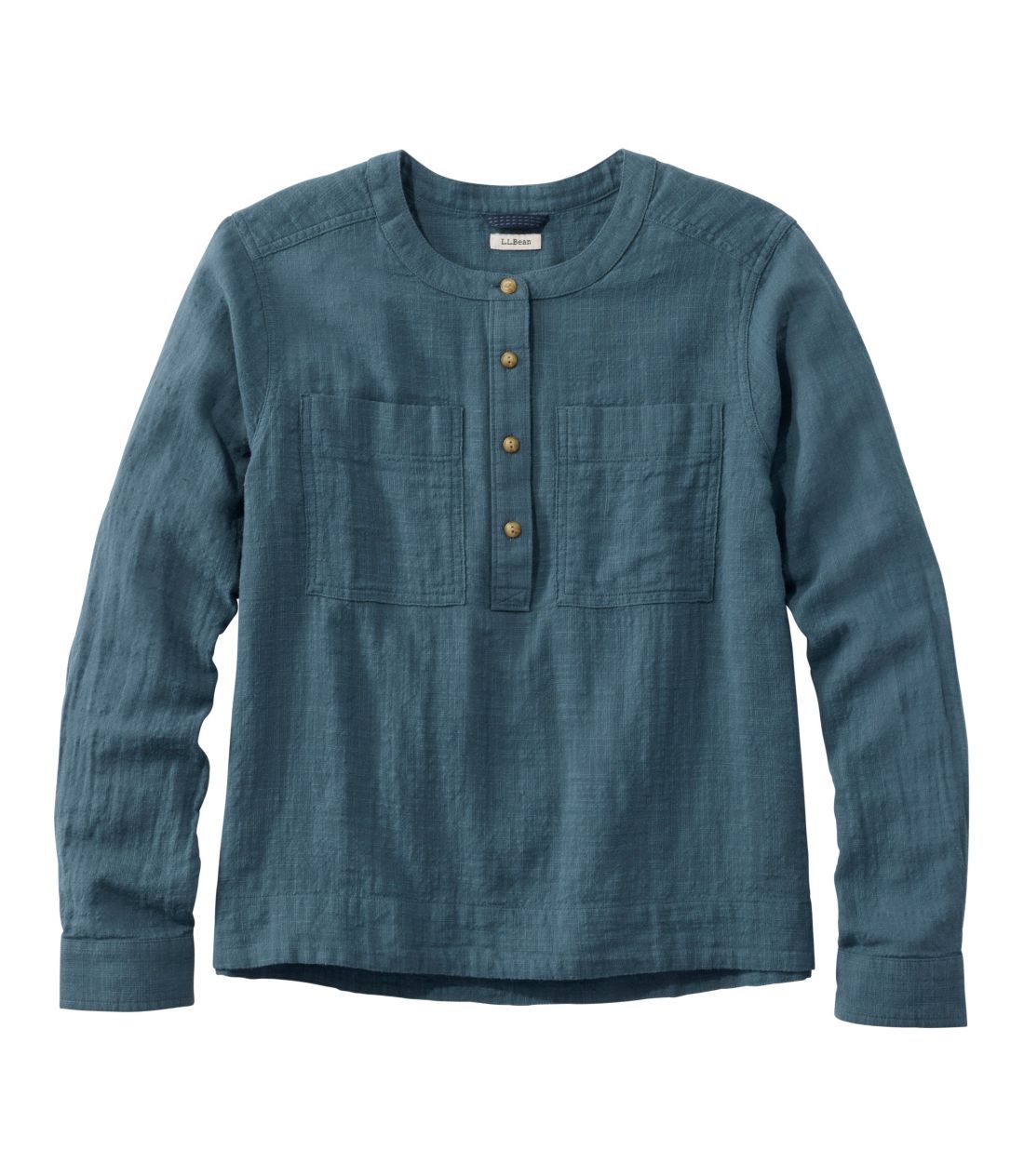 �G���E�G���E�r�[���E�f�C�E�u���[�Y�E�V���c�A�����@�J���[���X�^Women's L.L.Bean Day Breeze Shirt, Long-Sleeve Collarless