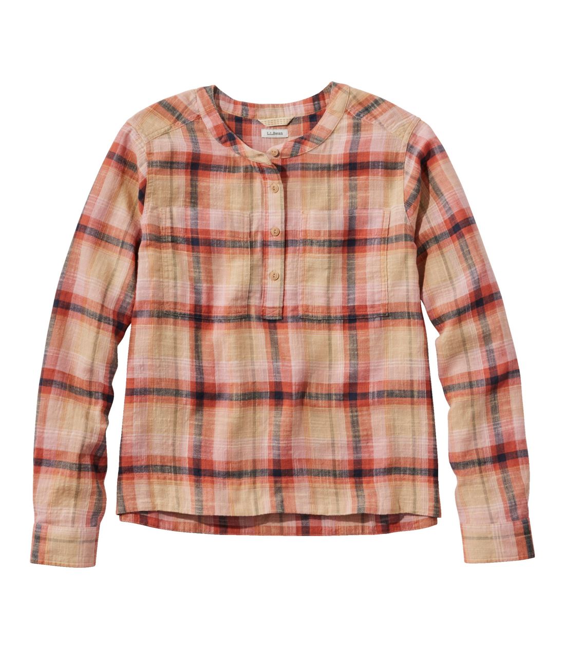 �G���E�G���E�r�[���E�f�C�E�u���[�Y�E�V���c�A�����@�J���[���X�^Women's L.L.Bean Day Breeze Shirt, Long-Sleeve Collarless