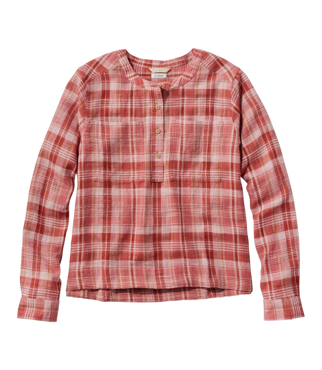 �G���E�G���E�r�[���E�f�C�E�u���[�Y�E�V���c�A�����@�J���[���X�^Women's L.L.Bean Day Breeze Shirt, Long-Sleeve Collarless