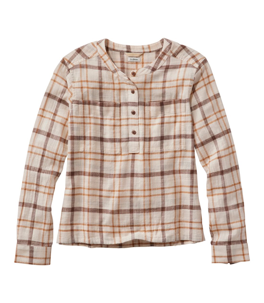 �G���E�G���E�r�[���E�f�C�E�u���[�Y�E�V���c�A�����@�J���[���X�^Women's L.L.Bean Day Breeze Shirt, Long-Sleeve Collarless
