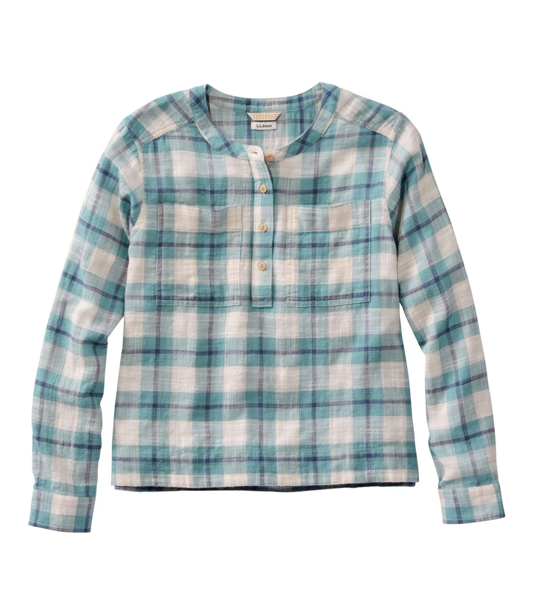 �G���E�G���E�r�[���E�f�C�E�u���[�Y�E�V���c�A�����@�J���[���X�^Women's L.L.Bean Day Breeze Shirt, Long-Sleeve Collarless