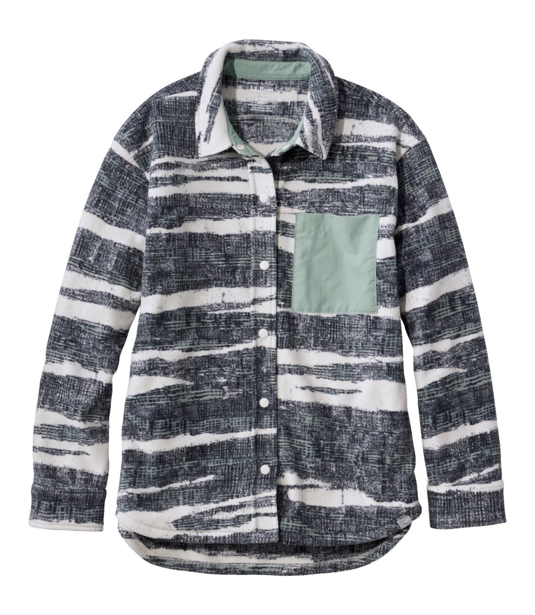 �L�����v�E�t���[�X�E�I�[�o�[�V���c�A�v�����g�^Women's Camp Fleece Overshirt, Print