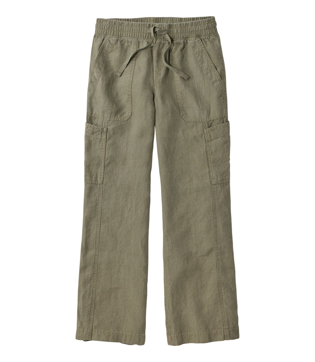 v~AEEHbVuElEvIE[eBeBEpcA~bhCY@ChbO^Women's Premium Linen Breezy Pull-On Utility Pants, Mid-Rise Wide-Leg