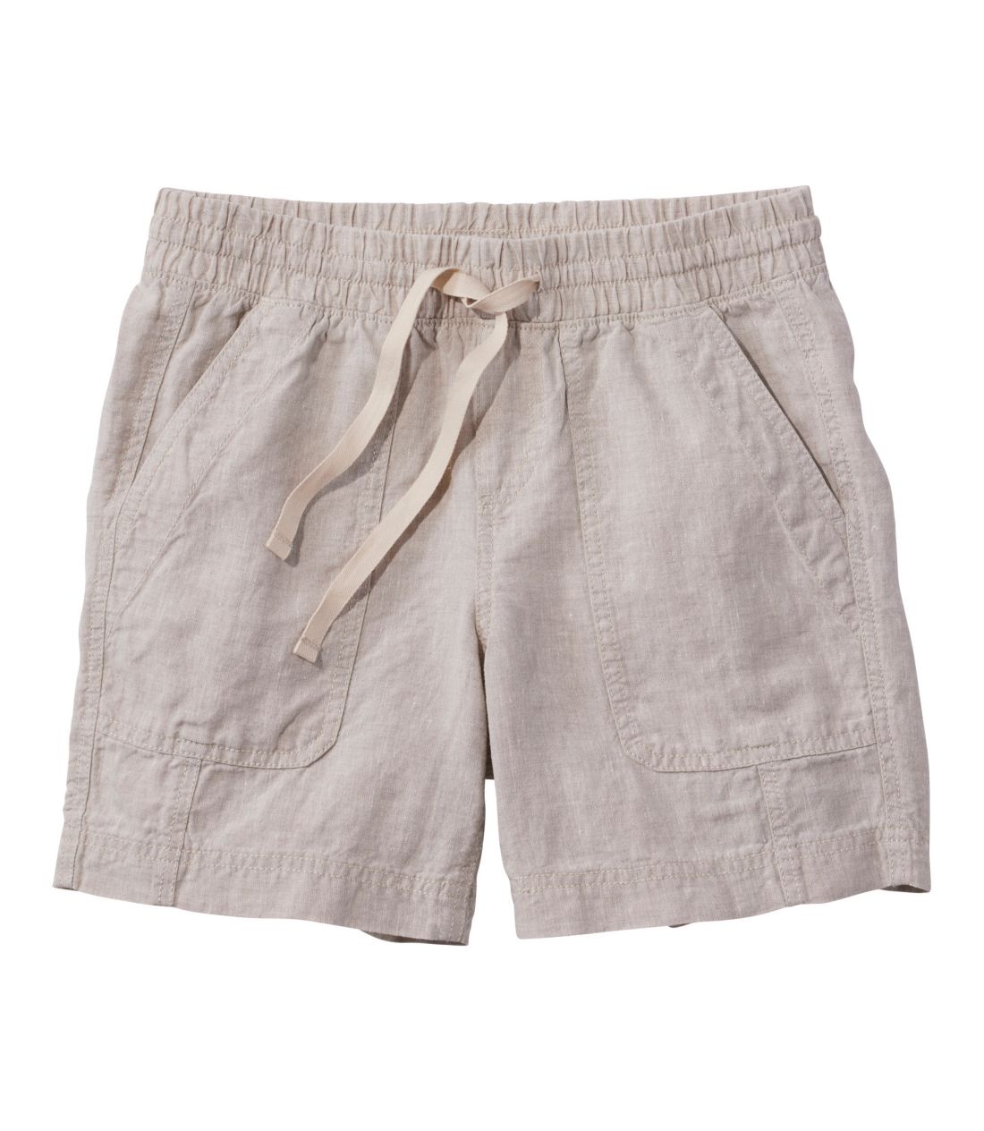 �v���~�A���E�E�H�b�V���u���E���l���E�V���[�c�A�~�b�h���C�Y�@6�C���`�^Women's Premium Washable Linen Shorts, Mid-Rise 6�g