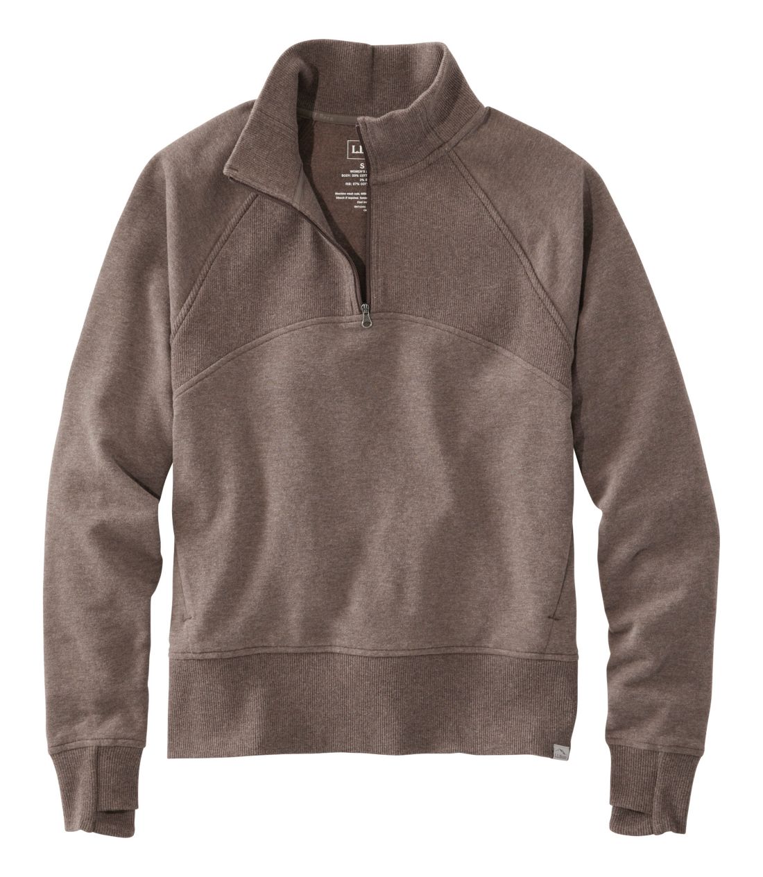 �G���E�G���E�r�[���E�R�[�W�[�E�X�E�F�b�g�V���c�A�N�H�[�^�[�W�b�v�E�v���I�[�o�[�^Women's L.L.Bean Cozy Sweatshirt, Quarter-Zip Pullover