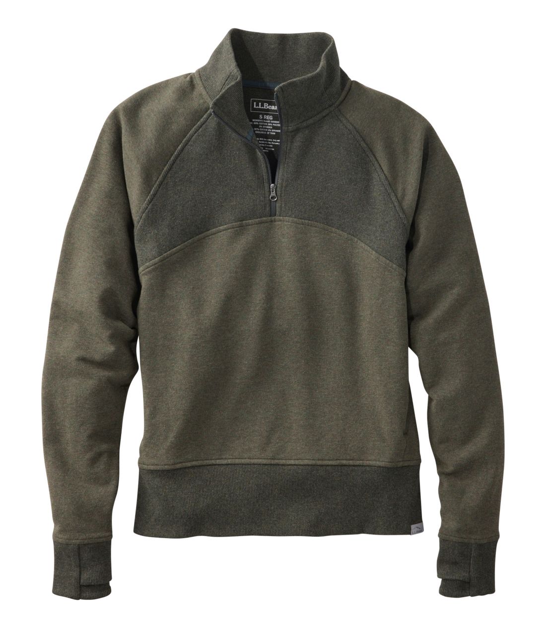�G���E�G���E�r�[���E�R�[�W�[�E�X�E�F�b�g�V���c�A�N�H�[�^�[�W�b�v�E�v���I�[�o�[�^Women's L.L.Bean Cozy Sweatshirt, Quarter-Zip Pullover