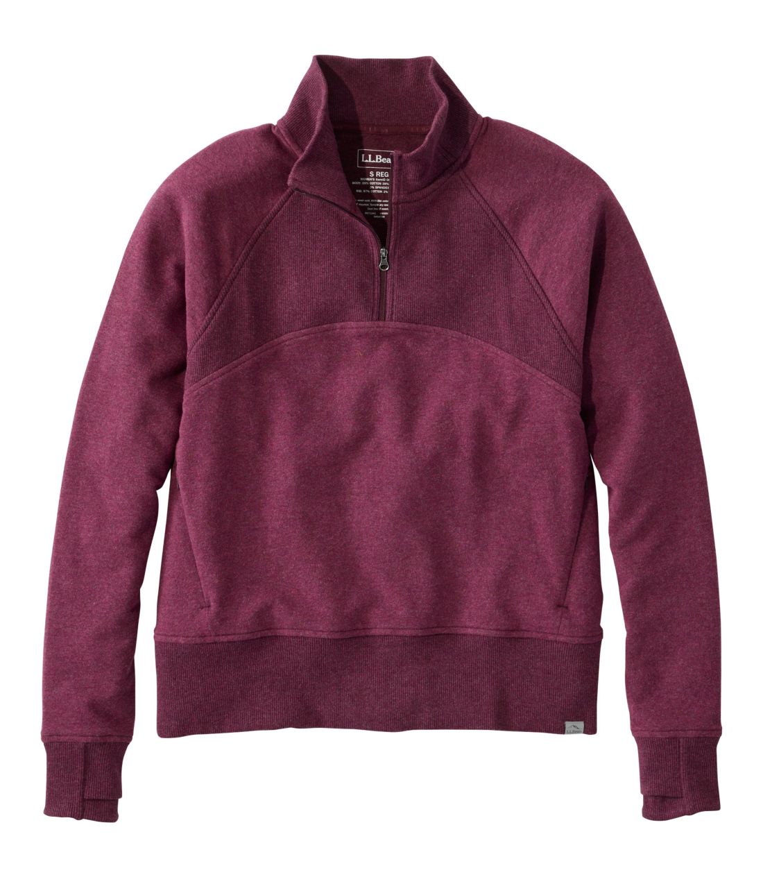 �G���E�G���E�r�[���E�R�[�W�[�E�X�E�F�b�g�V���c�A�N�H�[�^�[�W�b�v�E�v���I�[�o�[�^Women's L.L.Bean Cozy Sweatshirt, Quarter-Zip Pullover