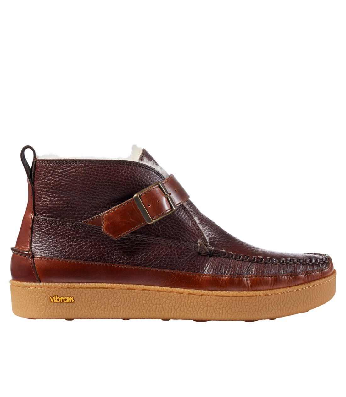 ���b�W�E���b�N�E�r�u�����E�o�b�N���E�u�[�c�A�V�A�����O�^Men's Lodge Moc Vibram Buckle Boots, Shearling