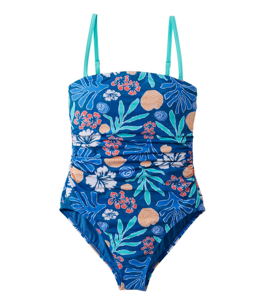GEGEr[ER[X^EGbZVEXCEGAAohDE^NX[c@vg^Women's Coastal Essentials Swimwear, Bandeau Tanksuit Print