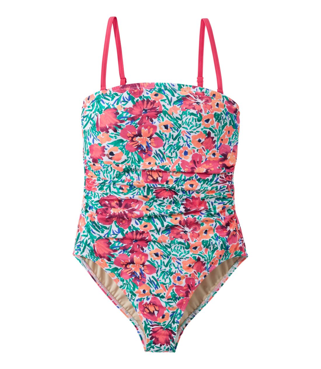GEGEr[ER[X^EGbZVEXCEGAAohDE^NX[c@vg^Women's Coastal Essentials Swimwear, Bandeau Tanksuit Print