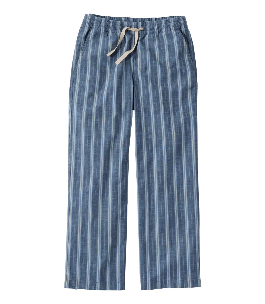 CNEHbVE`mEpcA~bhCY@vIEChbOENbv@Vu[EXgCv^Women's Lakewashed Chino Pants, Mid-Rise Pull-On Wide-Leg Crop Chambray Stripe