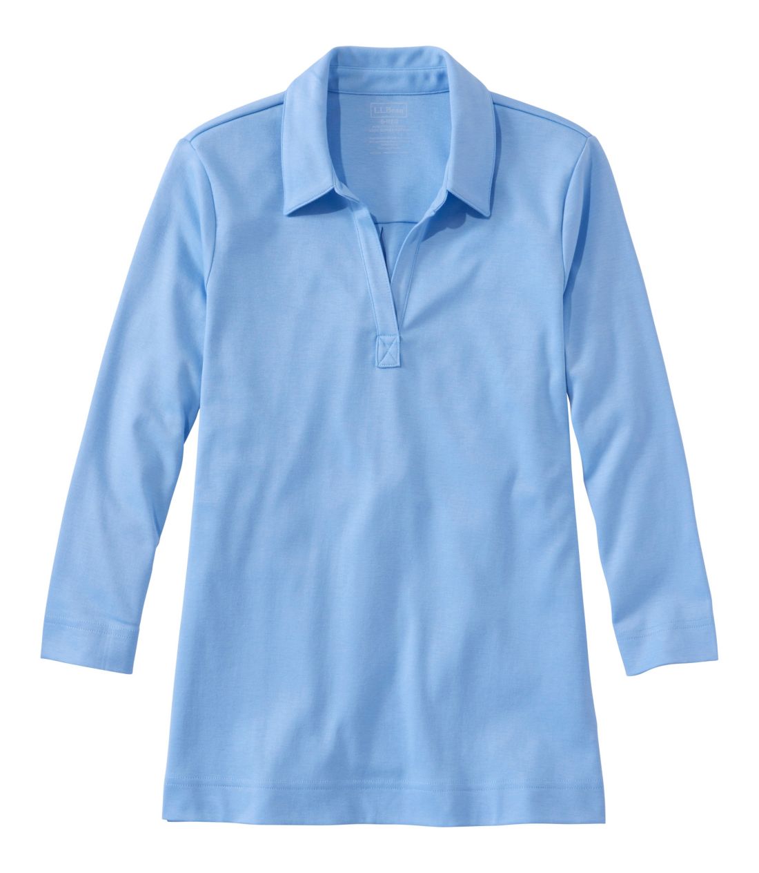 �s�}�E�R�b�g���E�e�B�A7���䑳�@�|���e�B�^Women's Pima Cotton Tee, Three-Quarter-Sleeve Polo Tee