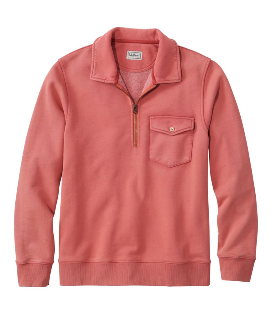 �T���E�H�b�V���E�X�E�F�b�g�V���c�A�|���N�H�[�^�[�W�b�v�@�����^Men's Sunwashed Sweatshirt, Polo Quarter-Zip Long-Sleeve