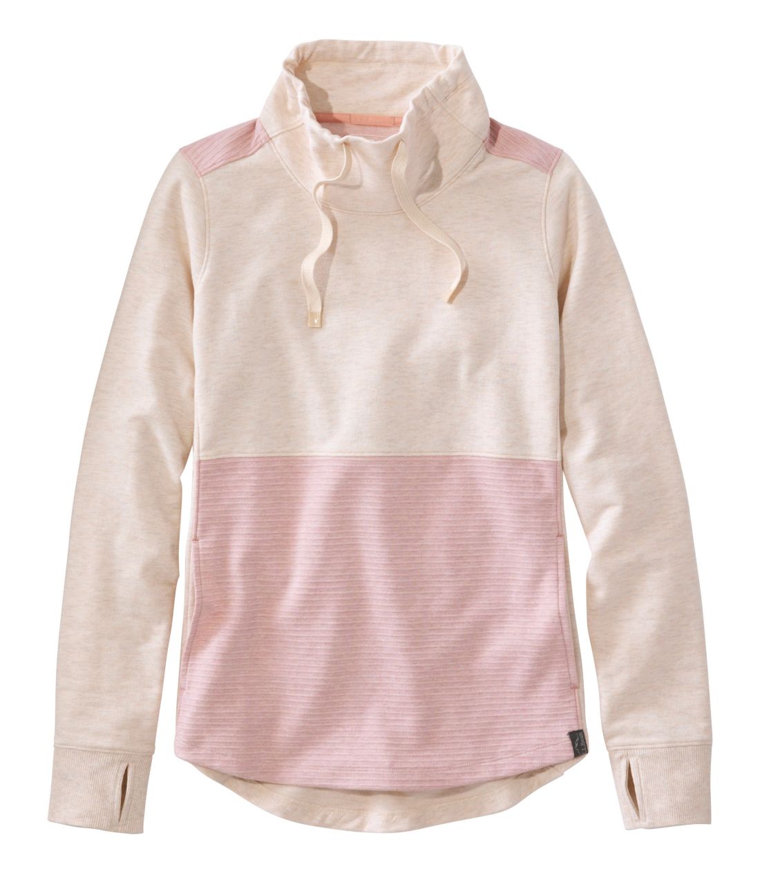 �r�[���Y�E�R�[�W�[�E�X�E�F�b�g�V���c�A�~�b�N�X�j�b�g�E�v���I�[�o�[�@�J���[�u���b�N�^Women's Bean's Cozy Sweatshirt, Mixed Knits Pullover Colorblock