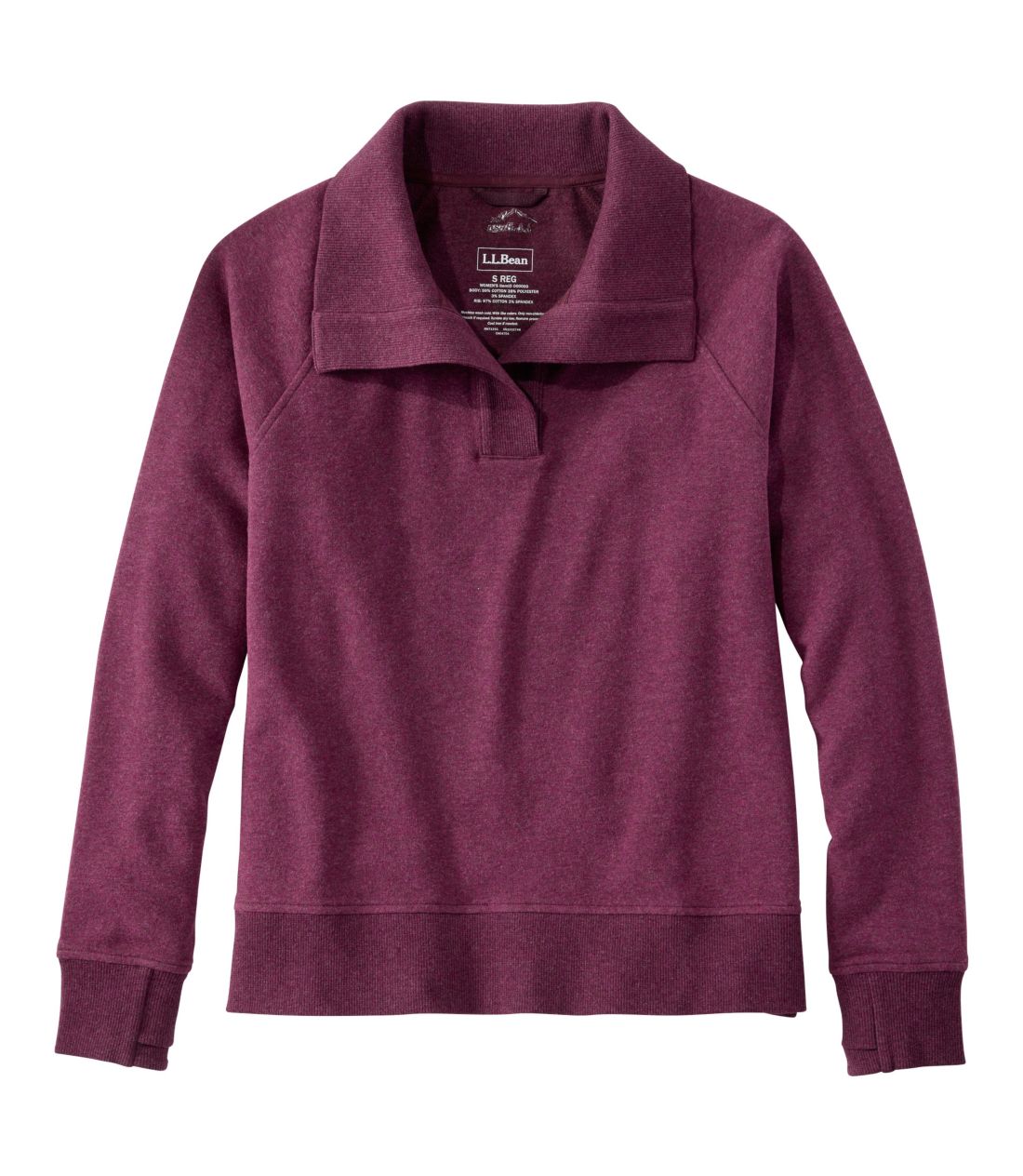 �r�[���Y�E�R�[�W�[�E�X�v���b�g�l�b�N�E�v���I�[�o�[�E�X�E�F�b�g�V���c�^Women's Bean's Cozy Splitneck Pullover Sweatshirt