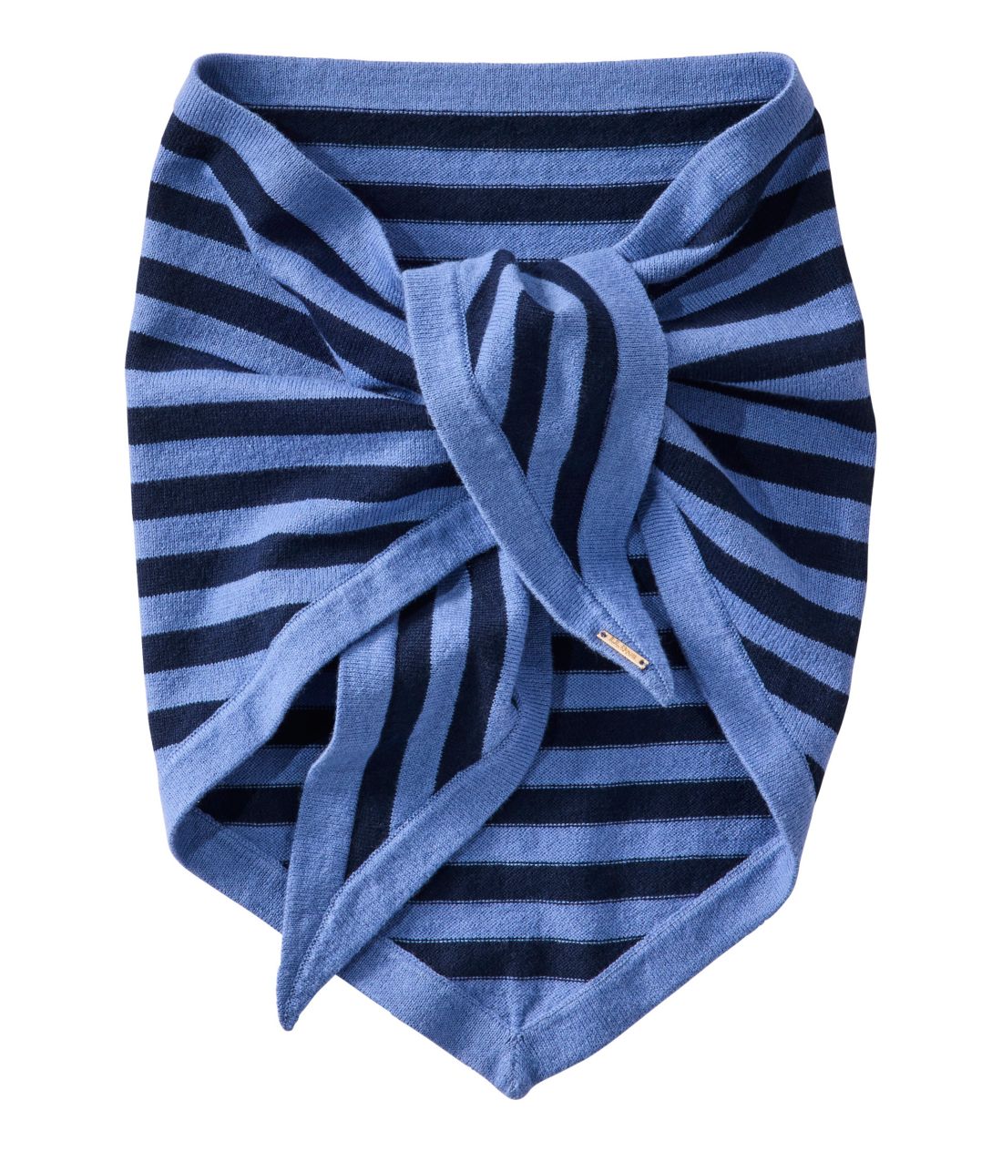 �R�b�g��/�J�V�~���E�j�b�g�E�g���C�A���O���E�X�J�[�t�A�X�g���C�v�^Women's Cotton/Cashmere Knit Triangle Scarf, Striped