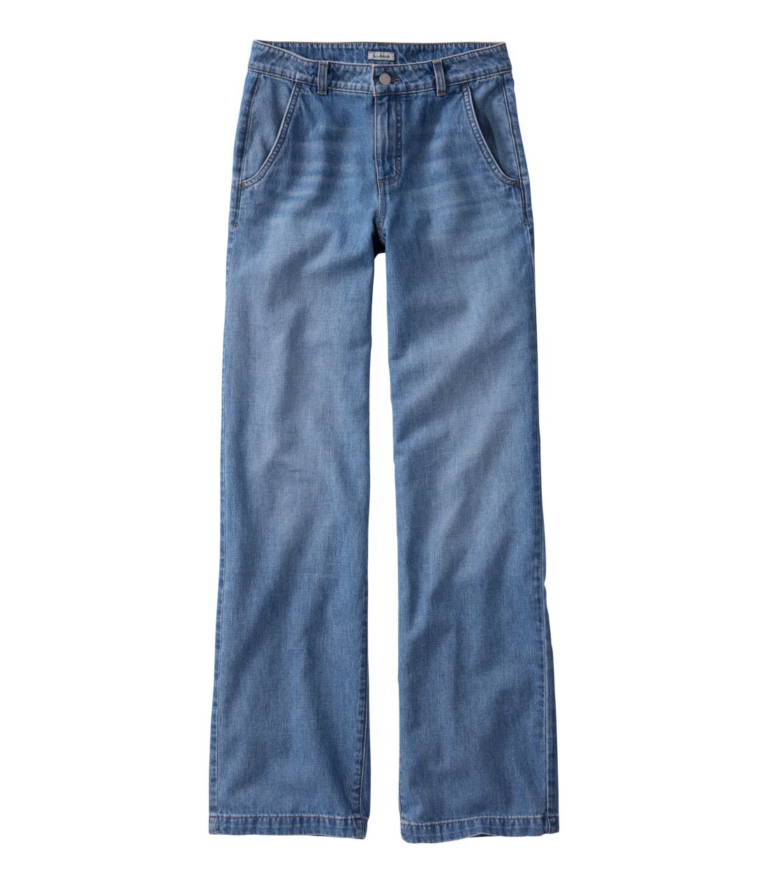 207 �r���e�[�W�E���C�g�E�F�C�g�E�W�[���Y�A�~�b�h���C�Y�@���C�h���b�O�^Women's 207 Vintage Lightweight Jeans, Mid-Rise Wide-Leg