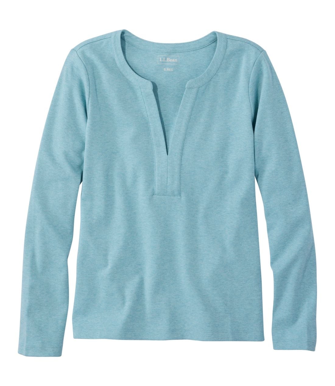 �G���E�G���E�r�[���E�e�B�A�����@�X�v���b�g�l�b�N�^Women's L.L.Bean Tee, Long-Sleeve Splitneck